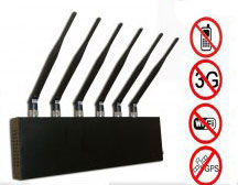 6 Antenna WI-Fi & GPS &Cell phone Jammer for World Wide Usage